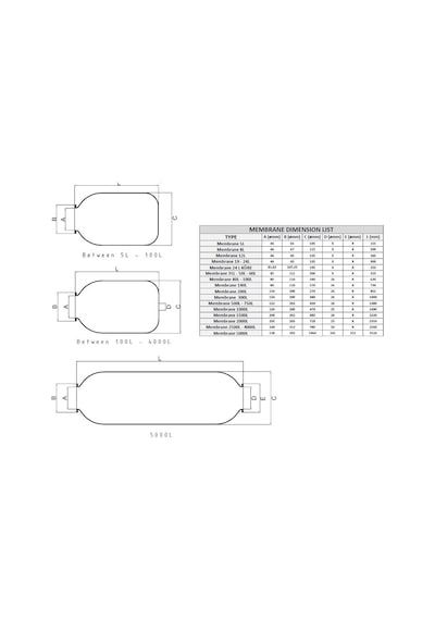 Membran 100 150 Litre - Epdm - Italyan - D80