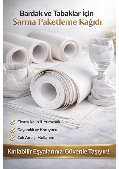 Premium 40x60 Cm Bardak Sarma Kağıdı 100 Adet Cam Bardak Ve Kırılabilir Ürün Paketleme Kağıdı Diğer