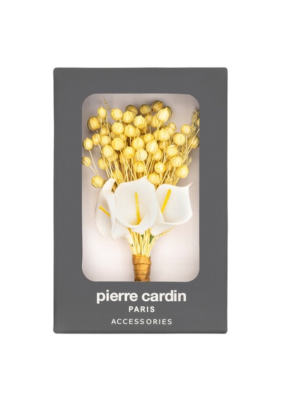 Pierre Cardin Erkek Beyaz Yaka Çiçeği 50291918-600