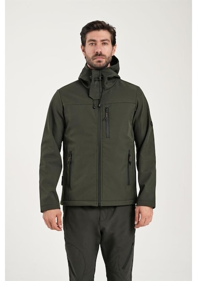 Exuma 2311100 Erkek Haki Yağmur Rüzgar Geçirmez Softshell Mont 001