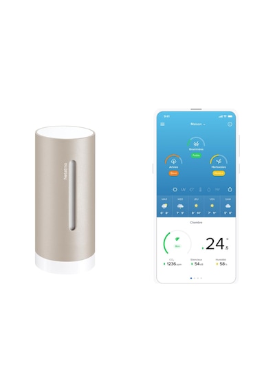Netatmo Hava İstasyonu İçin Ek Akıllı İç Mekan Modülü, Sıcaklık, Nem Ve Hava Kalitesi Co2 İzleme, Nım-s-ww, Aksesuarlar, Kum