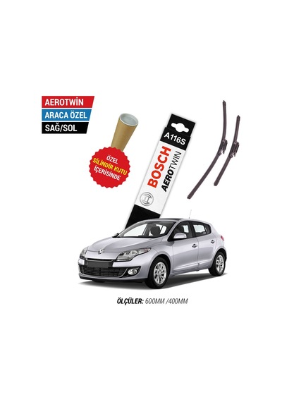 Bosch Aerotwin A116S Renault Megane 3 Silecek (2010-2015)