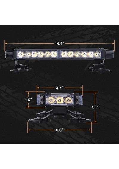 Çakar Lamba Çift Taraflı 30 Led Sarı-sarı / Lapa524