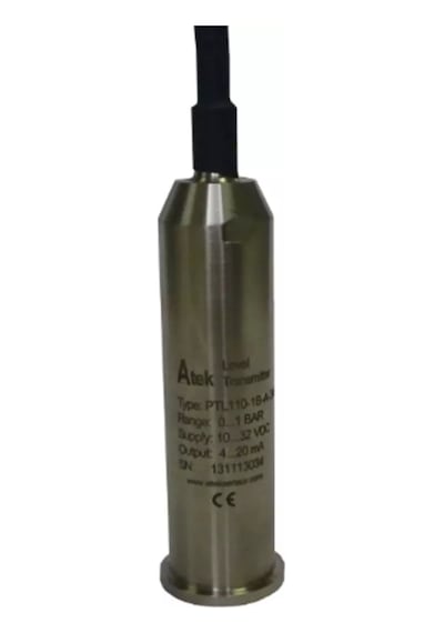 Atek Ptl110-0.1ba-3m ,1mt/4..20ma 2-kablo/3mt Seviye Sensör