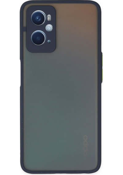 Newface Oppo A96 Kılıf Montreal Silikon Kapak - Lacivert Lacivert