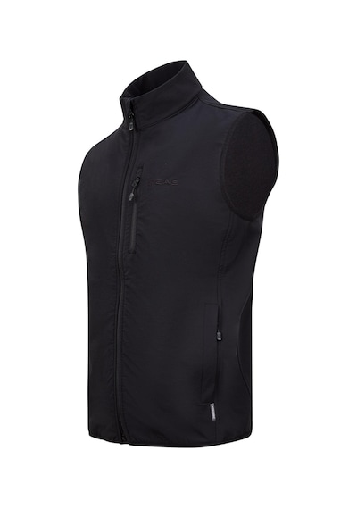 2As Wayne Merino Yünlü Unisex Yelek Siyah 001