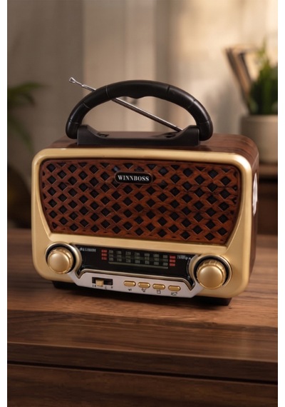 Retro Nostaljik Müzik Kutusu Solar Güneş Panelli Şarjlı Bluetooth Radyo Led Fener Aux Ve Usb/sd Mp3 Çalar Yg-1183us-bt