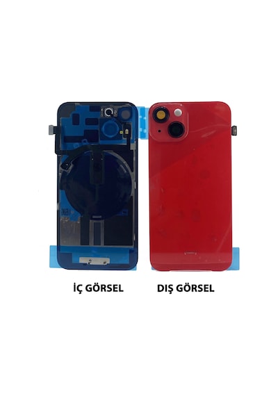 Teknonet Apple Uyumlu iPhone 14 Kamera Camlı Batarya Kapağı + 001