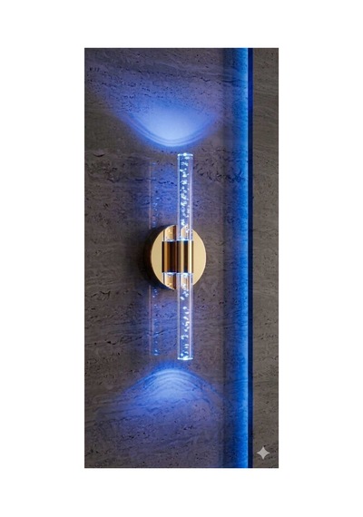 Bubbleflux Small 31 Cm Modern Tasarım Led Aplik - Duvar Lambası - Gold - Elektrikli - Rgb Kumandalı Gold Rgb