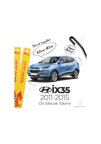 Hyundai İx35 Muz Silecek Takımı 2011-2015 İnwells Hyundai İx35 Muz Silecek Takımı 2011-2015 İnwells