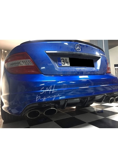 Mercedes W204 C180 Makyajsız Difüzör Plastik Arka Difizör