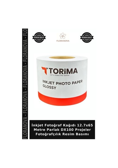 İnkjet Fotoğraf Kağıdı 12.7x65 Metre Parlak Dx100 Projeler Fotoğrafçılık Resim Basımı