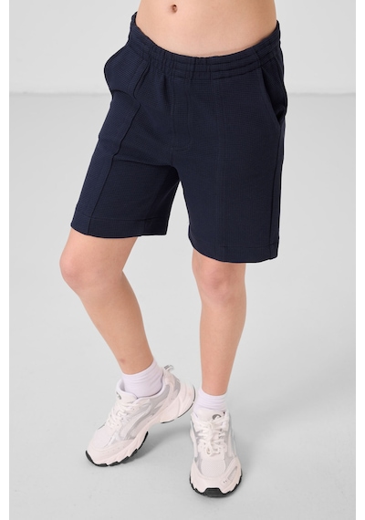 Tommylife Lacivert Pamuklu Yumuşak Dokulu Standart Fit Basic Erkek Çocuk Şort - 11289 Lacivert