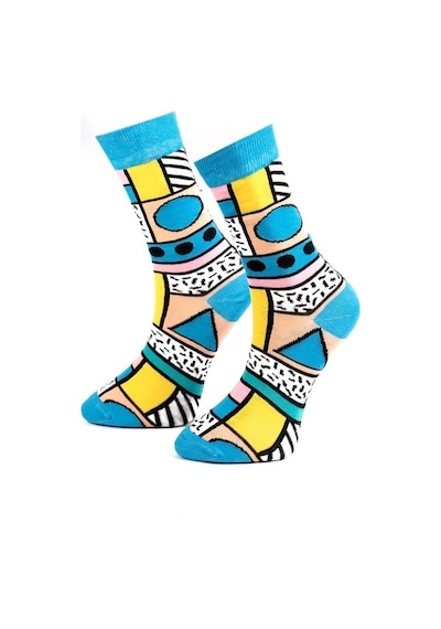 Ozzy Socks Geo Desenli Çorap Çok Renkli