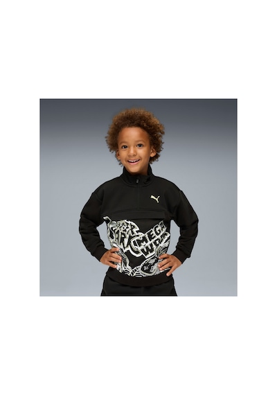 Puma X Hot Wheels Monster Trucks Pullover Çocuk Sweatshirt Siyah Siyah