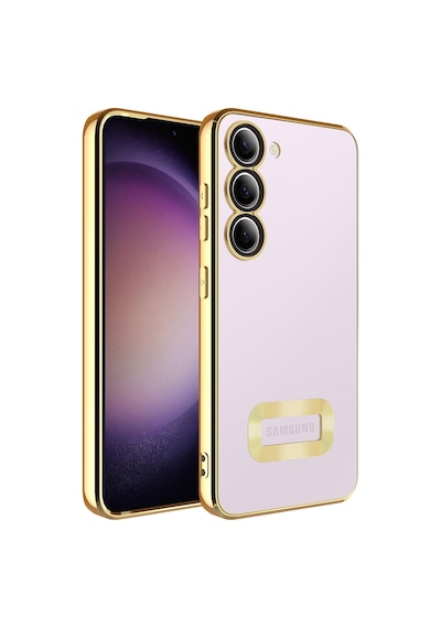 Noktaks - Samsung Galaxy Uyumlu S23 Plus - Kılıf Kamera Korumalı Tatlı Sert Omega Kapak - Gold