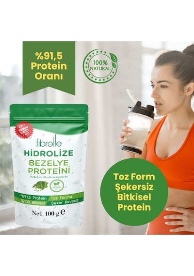 Fibrelle Hidrolize Bezelye Proteini 100g Aromasız