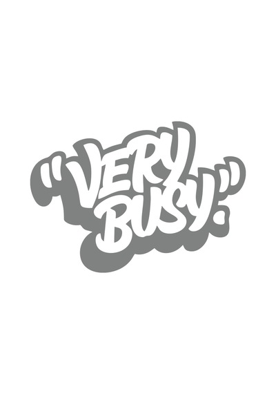 Very Busy Araba Sticker 17x17 Cm Gri