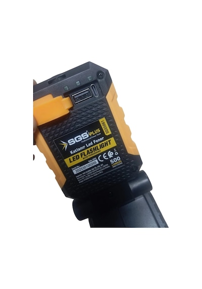 Sgs 5061b Katlanabilir Led Fener 20v 500 Lumen Solo Sarı