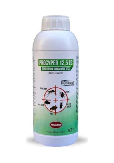 Profarm Procyper 12.5 Ec 1 Lt Genel Haşere Ilacı ( Bit,Pire,Kene,Kalöriferler Böceği,Sivrisinek,Kar