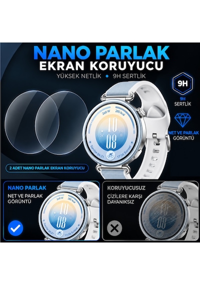 Huawei Watch Gt 7 41 Mm İle Uyumlu Ekran Koruyucu Nano Parlak Çizilmeye Dayanıklı Akıllı Saat Koruması