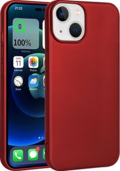 Apple Uyumlu iPhone 14 Kılıf Esneyebilen Şık Sofina Silikon Kapak Kirmizi