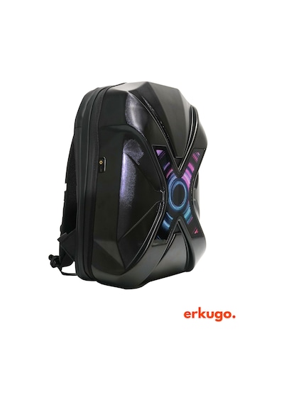 X Ekranlı Motor Sırt Çantası, Sırt Çantası, Telefon Kontrol Kask Taşıma Çantası, Led Çanta Siyah