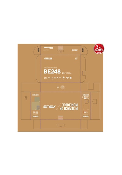 Asus 24.1" Ips Be248cfn 5ms 100hz Hdmı-dp Typec Tj45 Multimedya Kurumsal Pivot Monitör 1920x1200 / 90lm0aj0-b02k70