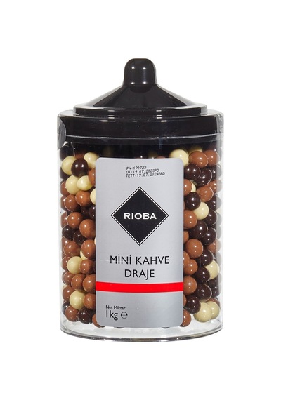 Rıoba Mini Kahve Draje 1 Kg - Kahve Yanı İkramlık Çikolata Kaplı Draje - 2 Adet Tarı