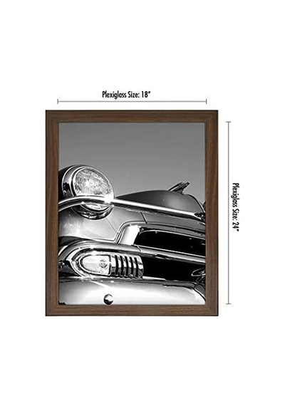 Cilalı Pleksiglaslı 18x24 Poster Çerçevesi - Epik Koleksiyon - Ahşap Galeri Duvar Çerçeveleri - Duvar Sergileme İ