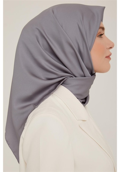 Armine Düz Twill Eşarp - Füme 782 - Füme 782