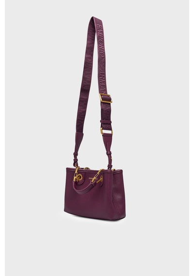 Emporio Armani Logolu Çıkarılabilir Askılı Çanta Kadın Çanta Ew000382 Af12036 Ma149 Mürdüm