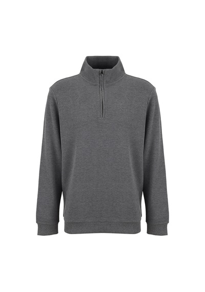 Jeep Antrasit Erkek Dik Relaxed Sweatshirt J5wm-swt7222 Antrasit Melanj