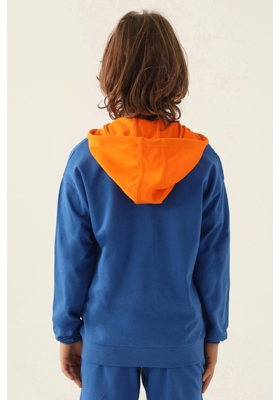 Kappa Erkek Çocuk Fullzıp Sweatshırt - Cobalt Cobalt