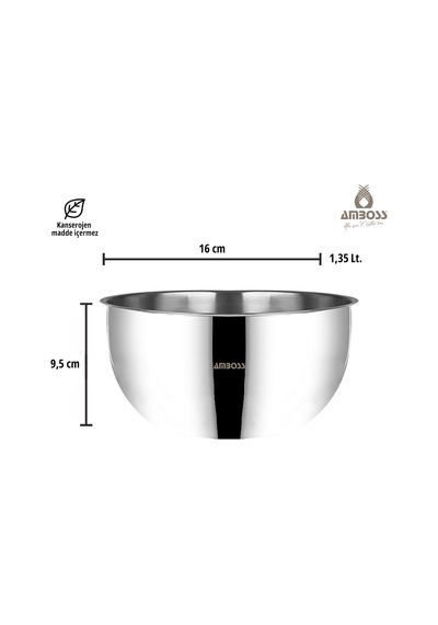 Stone Premium 16 Cm Karıştırma Kasesi Gri