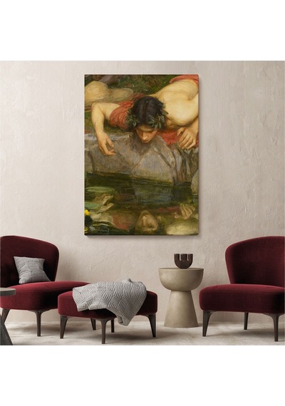 Es10 HG Yankı ve Nergis Ayrıntı Tablosu, John William Waterhouse-6096 (50 x 70)