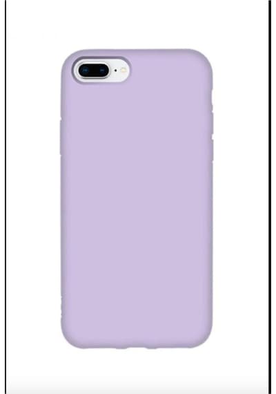 İphone 7 Plus / 8 Plus Uyumlu Lansman Kılıf İç Kısmı Kadife Silikon Telefon Kılıfı Lila