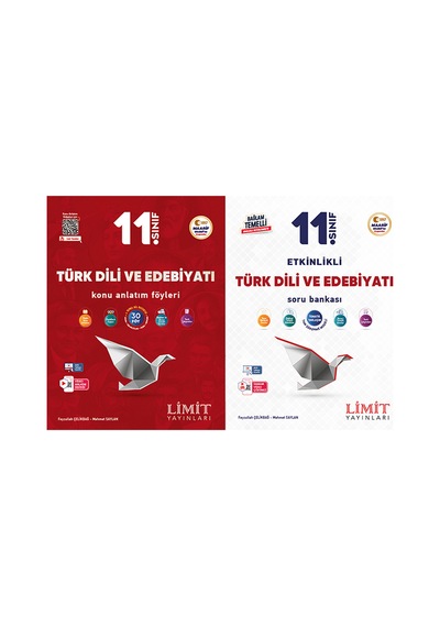 Limit 2027 11. Sınıf Türk Dili Ve Edebiyatı Konu Anlatım Föyleri + Soru Bankası Seti 2 Kitap Maarif Model