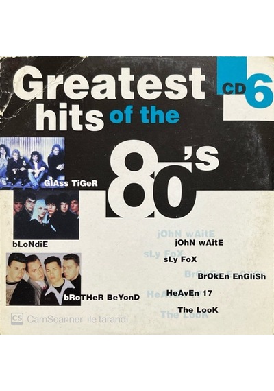 Plak Değildir Cd Dir Cd Greatest Hits Of The 80's 6 Cd