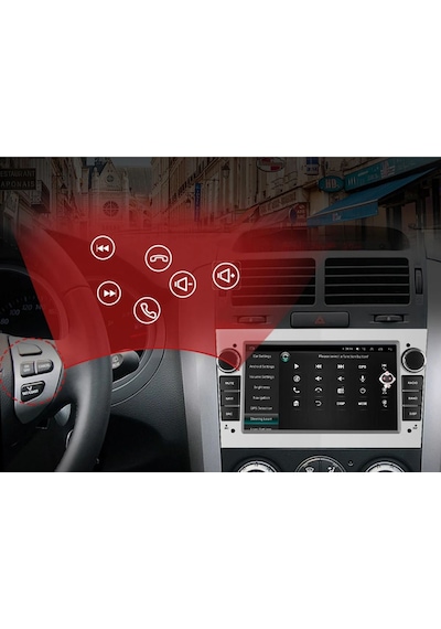 Opel Corsa Astra H Vectra Zafira 4GB/64GB Android MultimedyaCarplay Ips Ekran + Kamera 9"