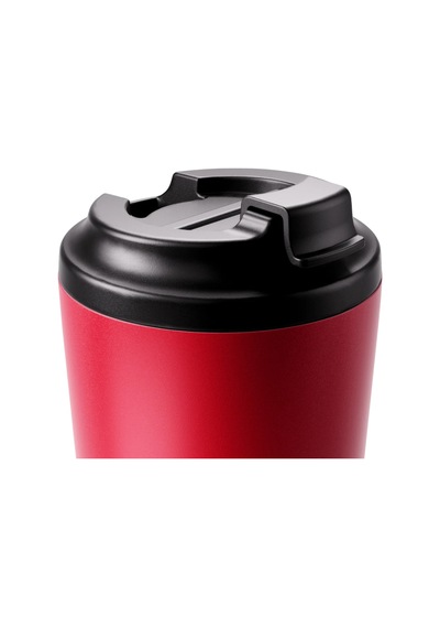 Made By Fressko Grande Boy Paslanmaz Çelik Çift Duvar Yeniden Kullanılabilir Kahve Bardağı, Termos, Yalıtımlı Termal Kupa, 475 Ml Chilli - Kırmızı