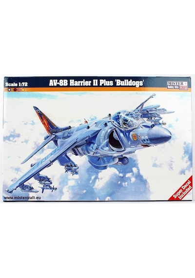 Mistercraft D053 1/72 Av-8b Harrier Iı Plus Bulldogs Savaş Uçağı Plastik Model Kiti-51320