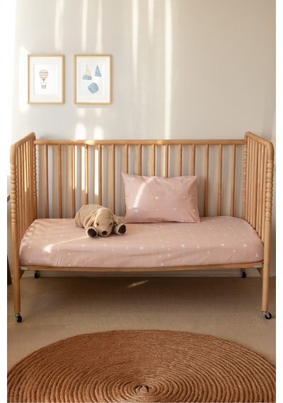 Esti Baby Bebek & Çocuk Uyku Seti 3'lü Pike Takımı 70x120 CM Lastikli Çarşaf - Örtü - Yastık Kılıfı