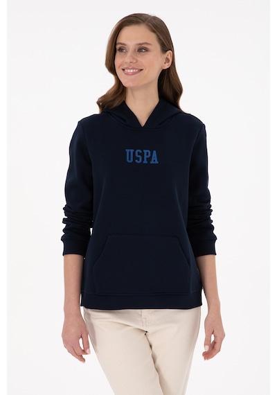 U.S. Polo Assn. Kadın Lacivert Basic Kapüşonlu Sweatshirt 50289536-VR033