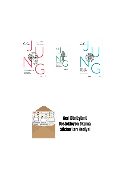 Jung Konuşuyor + Nietzsche'nin Zerdüşt'ü Üzerine Seminerler Ciltli + Jung Seçme Yazılar + Okuma Sticker'ları