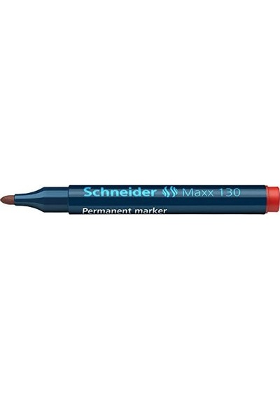 Maxx 130 Yuvarlak Uç Permanent Markör 1-3 Mm Kırmızı