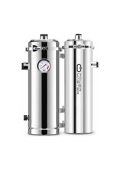 Powermaster Pm-28653 Ana Hat Su Arıtma Sistemi 5.000 L/saat Paslanmaz Çelik Gövdeli Yıkanabilir Uf-pvdf Filtreli