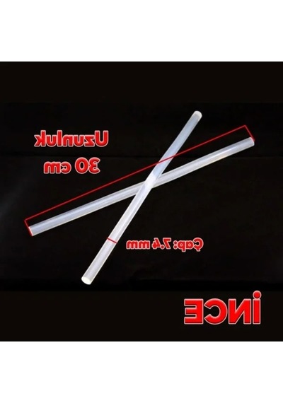 10 Adet İnce Şeffaf Silikon - 7mm Çapında Ve 30cm Uzunluğunda