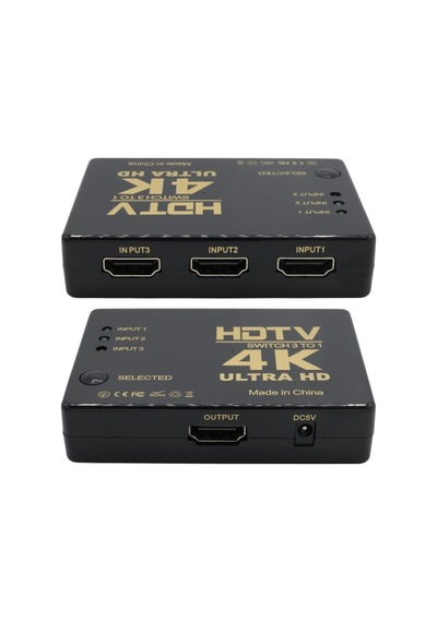 Fully G-538n 4k Ultra Hd Destekli 3 Port Uzaktan Kumandalı Hdmı Switch Çoğaltıcı