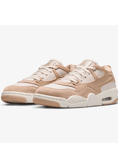Nike Air Jordan 4 Rm Leather Unisex Sneaker Hakiki Deri Günlük Spor Ayakkabı Krem
